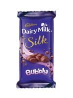 Cadbury Dairy Milk Silk Bubbly Chocolate Bar, 120 Gm - Fast UK Delivery