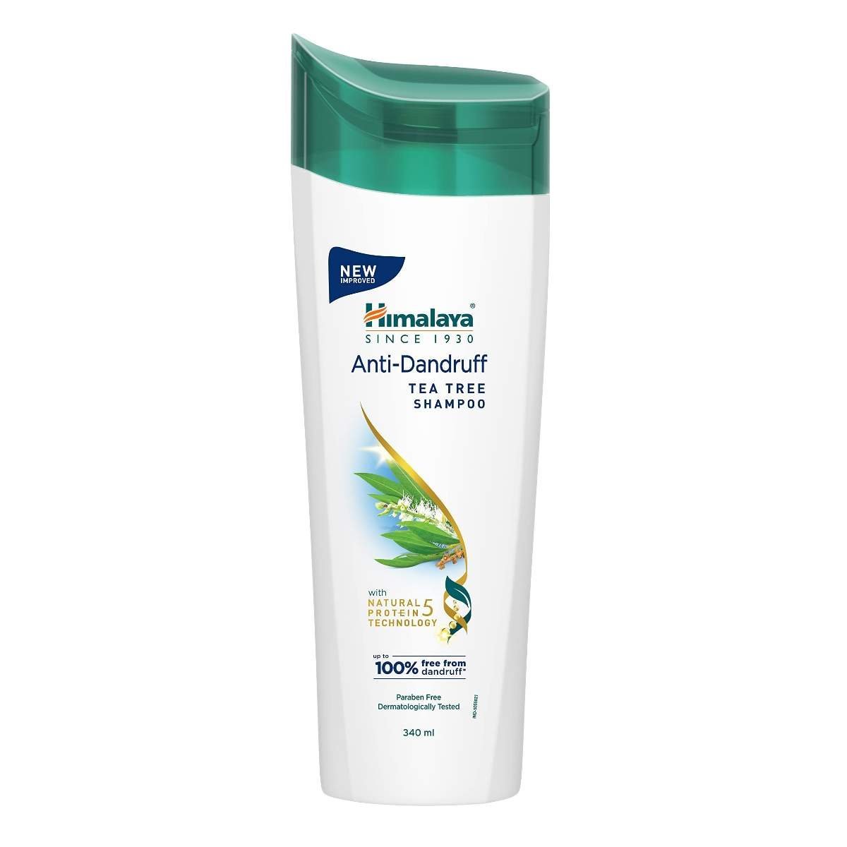 uk61hx7flvupL-1-1.jpg Himalaya Anti-Dandruff Tea Tree Shampoo, Removes up to 100% Dandruff, Soothes Scalp & Nourishes Hair, with Tea Tree oil and Aloe Vera, for men and women, 340ml - Fast UK Delivery - Image 1