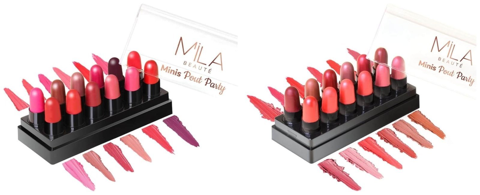 uk61i8XPLyzYL-1-1.jpg MILA Beaute Minis Pout Party Lipstick for Women | Matte Finish Lipstick Set of 12 Pieces (Shade-B, 12g) Minis Pout Party Lipstick for Women | Matte Finish Lipstick Set of 12 Pieces (Shade-A, 12g) - Fast UK Delivery - Image 1