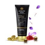 Ayouthveda Sparkling 100 ml Gold Face Wash With 24k Gold & Saffron | Face Wash for Glowing Skin Men and Women | Suitable for Normal & Dry Skin (Pack of 1, 100Ml) - Fast UK Delivery