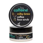 mCaffeine Milk & Coffee Moisturizing Face Scrub for Gentle Exfoliation & Tan Removal | Scrub with Shea Butter & Almond Milk for Fresh & Glowing Skin | Face Scrub for Women & Men and All Skin Types - Fast UK Delivery