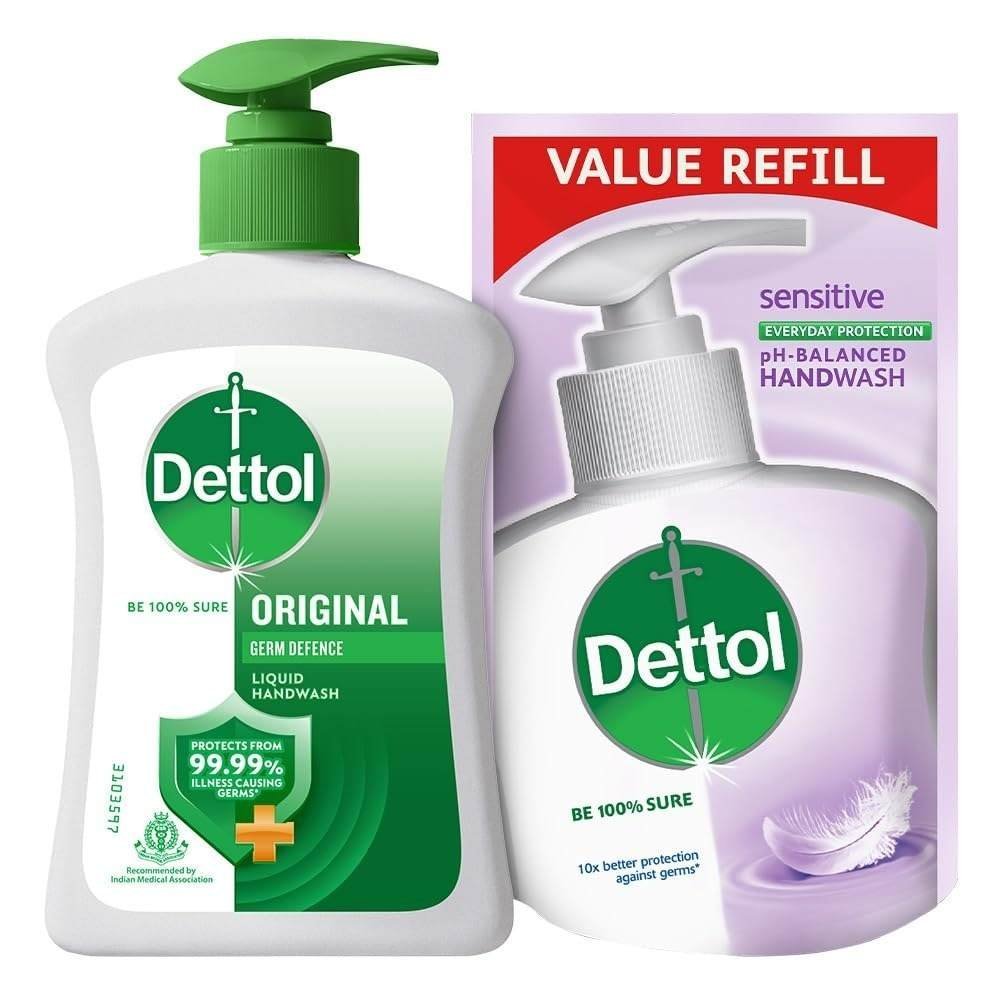 uk61j1PI1cpoL-1-1.jpg Dettol Liquid Handwash (Original) - 200 ml with Free Liquid Handwash - 175 ml (Any Variant) - Fast UK Delivery - Image 1