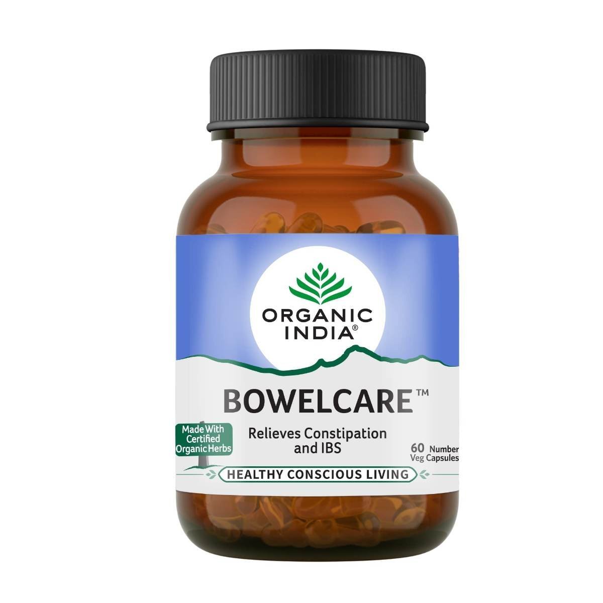 uk61j4wwMl0qL.jpg ORGANIC INDIA Organic Bowelcare Capsules (60) - Image 1