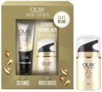 Olay Total Effect Day Cream (Spf 15), 50g & Cleanser Pack For Anti Ageing, 100g & Olay Total Effects Day Cream With Vitamin B5, Niacinamide, Green Tea, Spf 15, 50 Gm - Fast UK Delivery