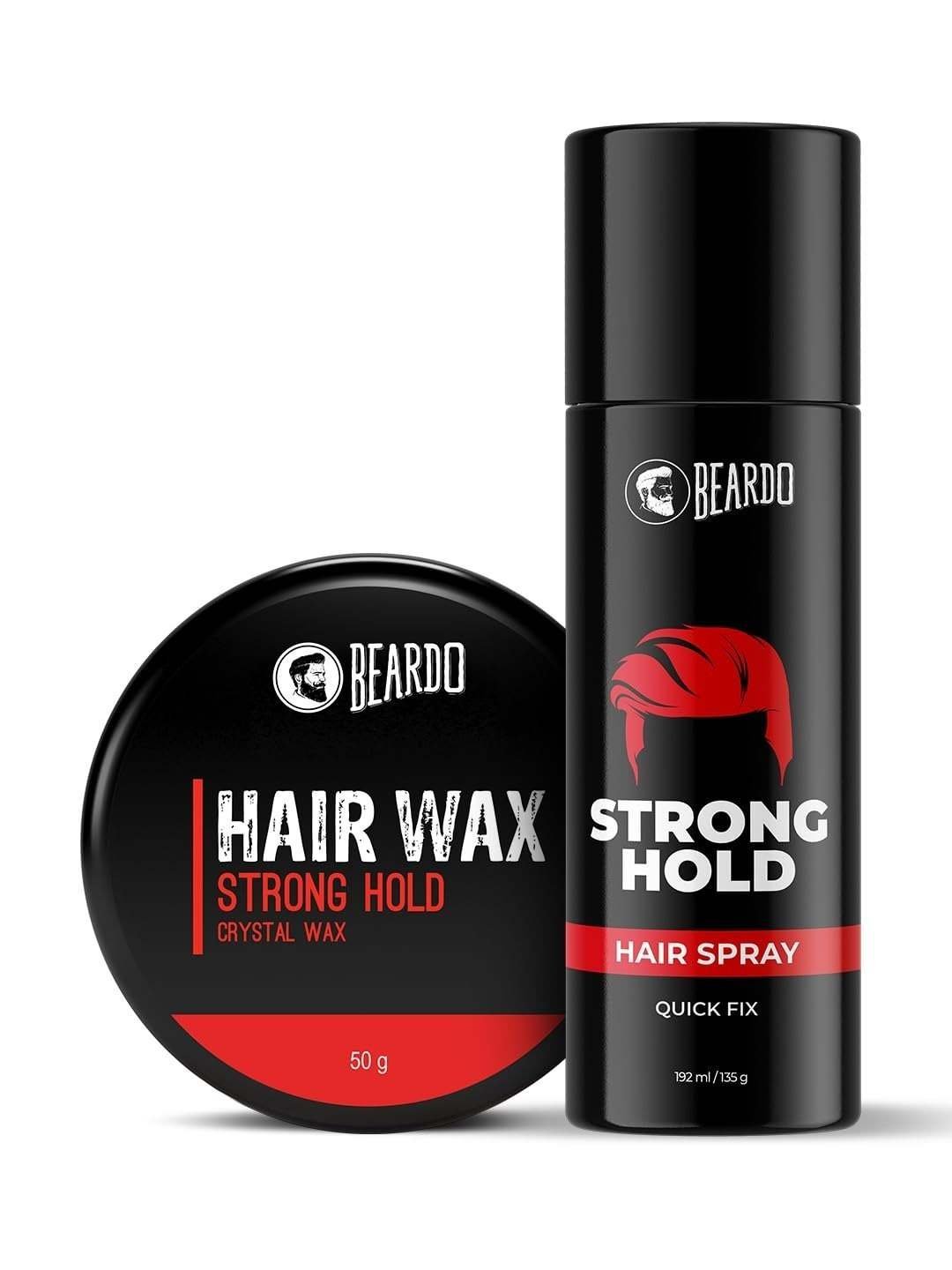 uk61jO7VotwcL-1-1.jpg Beardo Strong Hold Hair Styling Kit with Hair Spray 192ml and Crystal Hair Wax 50g | Hair Styling, Hair Setting Spray | Quick Fix | Gift for Brother | Gift For Friend - Fast UK Delivery - Image 1