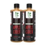 ALPINO Organic Apple Cider Vinegar 1 L | 100% Raw, Unfiltered & Unpasteurized | with Mother of Vinegar | Helps in Weight Loss | Naturally Rich in Antioxidants | Contains No Added Flavours or Preservatives | 500 ML Pack of 2 - Fast UK Delivery