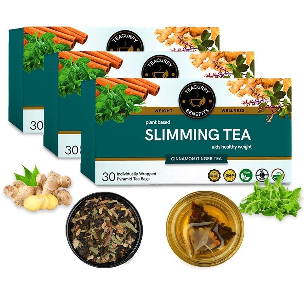 uk61jc3GhJr6L.jpg TEACURRY Slimming Tea - Helps with Weight Managerment, Tummy and Ageing (90 Tea Bags) - Fast UK Delivery - Image 1