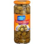 American Garden Green Olives Pitted, 15.87 oz 450 g - Fast UK Delivery
