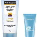 Neutrogena Hydro Boost Hyaluronic Acid Hydrating Gel & Ultrasheer Sunscreen For All Skin Types Spf 50+, Pack Of 1 - Fast UK Delivery