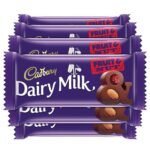 Cadbury Dairy Milk Fruit and Nut Chocolate Bars, 75 g (Pack of 6) - Fast UK Delivery