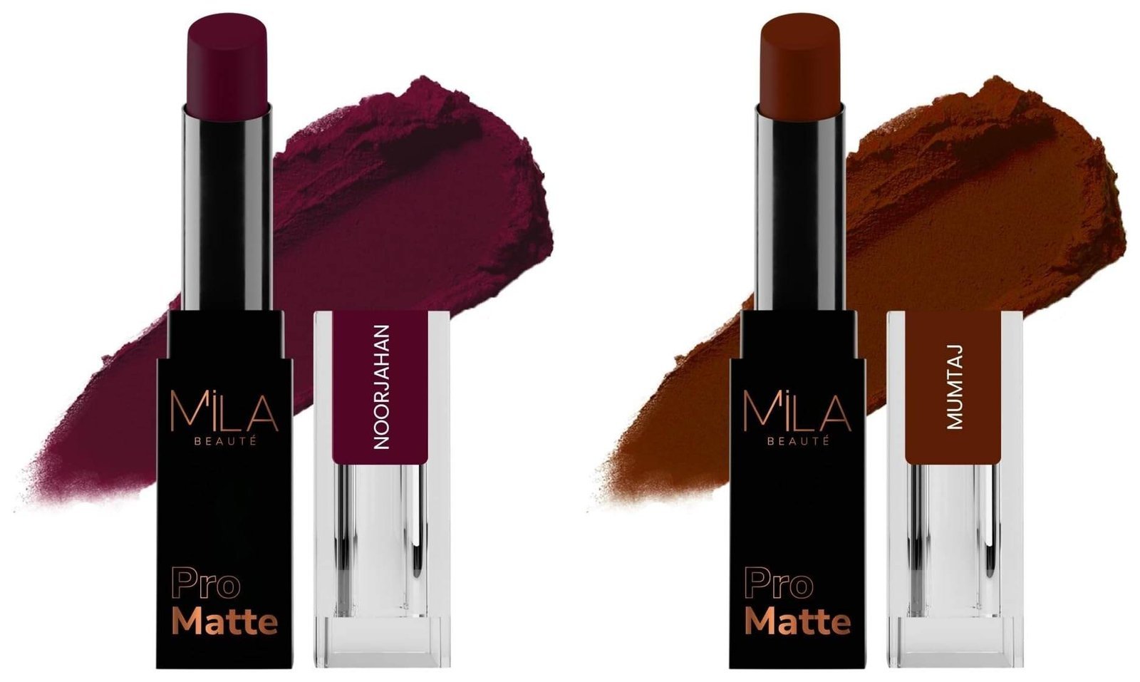 uk61kO6grw6UL-1-1.jpg MILA Beaute Pro Matte Lipstick | Shade - Noorjahan, 4.2g Pro Matte Lipstick | Creamy Matte Lipstick | Shade - Mumtaj, 4.2g - Fast UK Delivery - Image 1