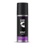 Beardo Wolf Perfume Deo 150ml | Cedar Fresh White Musk | Deodorant | Body Spray For Men | Long Lasting Fragrance | Gift For Boys, Brother & Husband | Christmas gift for men | Gift For Friends | Gift for Men - Fast UK Delivery