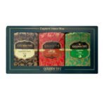 Golden Tips Healthy/Natural and Organic Combo 3-in-1 Tea Box Green Tea, Masala Chai and Darjeeling Tea in Handmade Paper Box (Pac of 3, 50 Gram Each), 150 gram - Fast UK Delivery