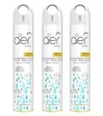Godrej Aer spray, Monsoon Odour Refresh | Remove Damp Smell - Air Freshener for Home & Office | Pack of 3 - Fast UK Delivery