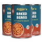 Abbie's Baked Beans in Tomato Juice, 415 grams (Set of 3) - Fast UK Delivery