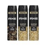 Axe Dark Temptation Long Lasting Deodorant Bodyspray For Men 215 ml & Axe Gold Temptation Long Lasting Deodorant Bodyspray For Men 215 ml(Pack 3) - Fast UK Delivery