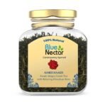 Blue Nectar Green Tea Leaves with Rose for Relaxation | Eco Friendly Glass Jar | 100% Natural, Handpicked from the Himalayas (50 gm + 15 gm Free) - Fast UK Delivery
