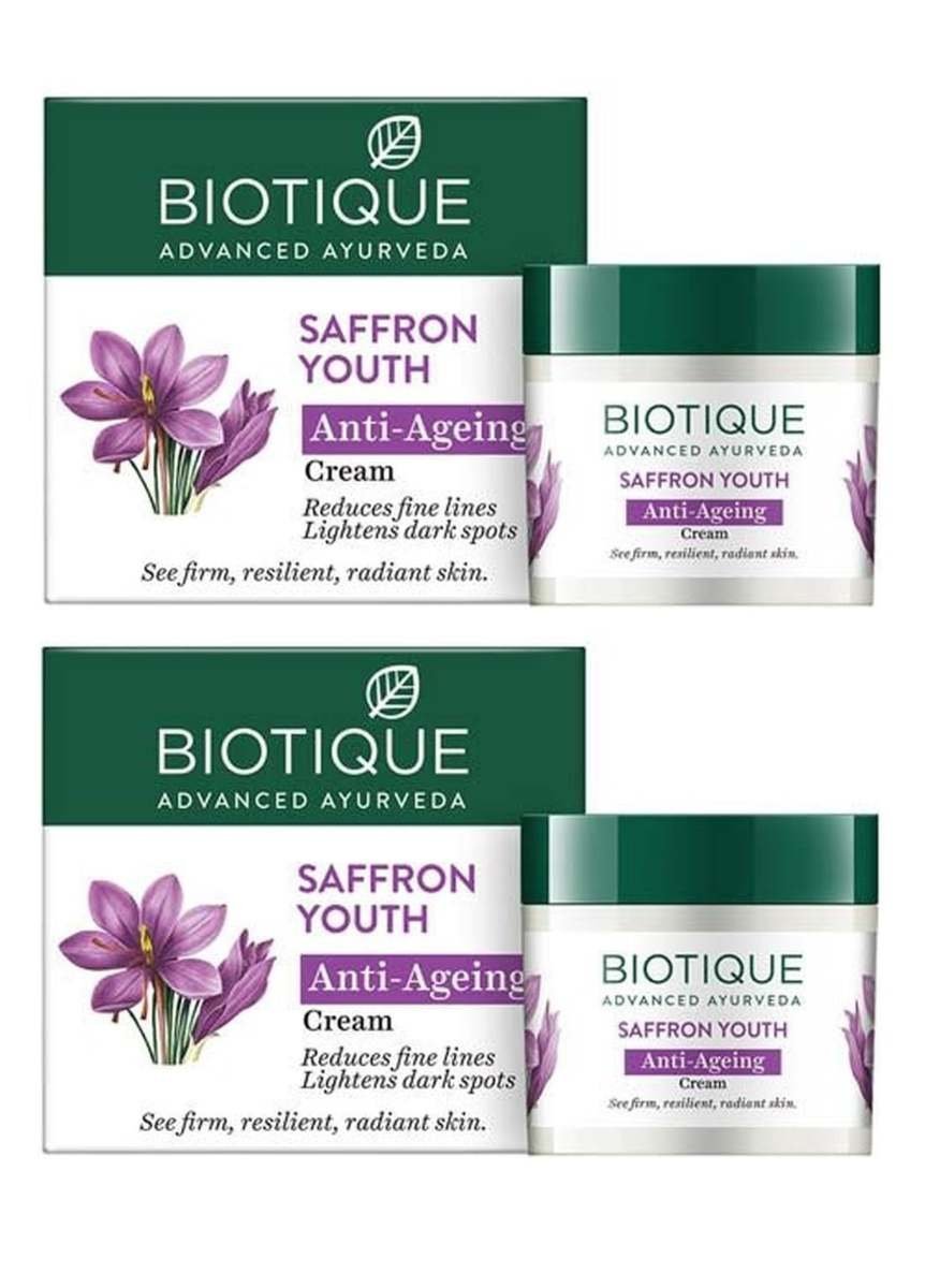 uk61lyEgVHisL-1-1.jpg Biotique Saffron Youth Dew Ageless Moisturizer (100 g) - Fast UK Delivery - Image 1
