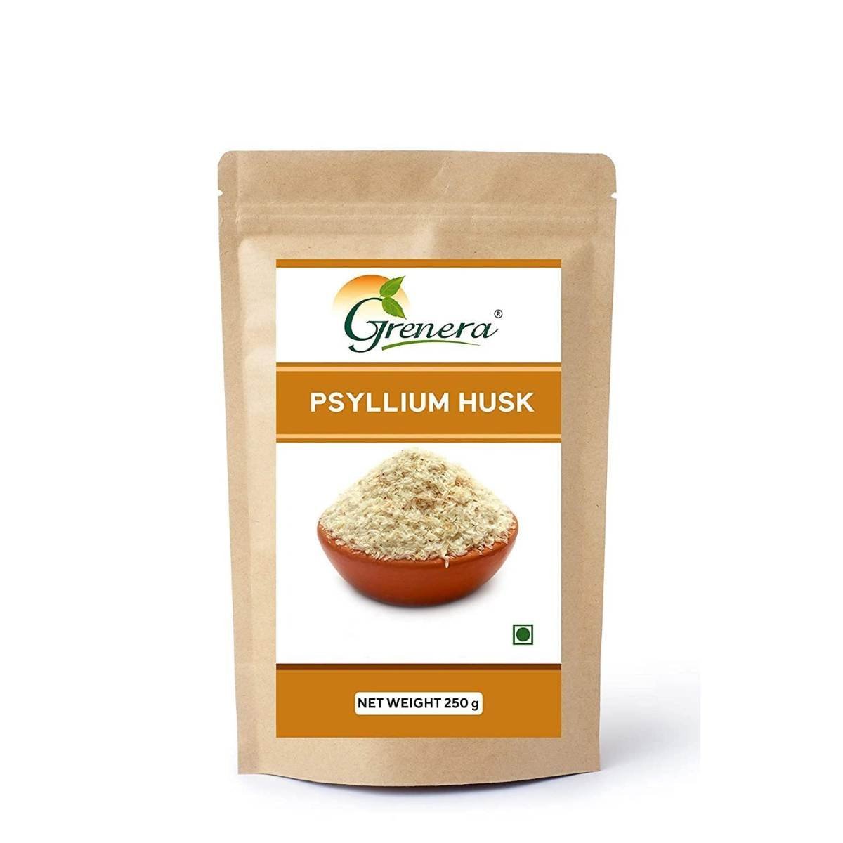 uk61lyoBnUjL-1.jpg GRENERA Psyllium Husk Whole Flake Isabgol(Bhusi) Fiber Supplement Perfect For Keto Bread And Gluten Free Baking 250Gram - Fast UK Delivery - Image 1