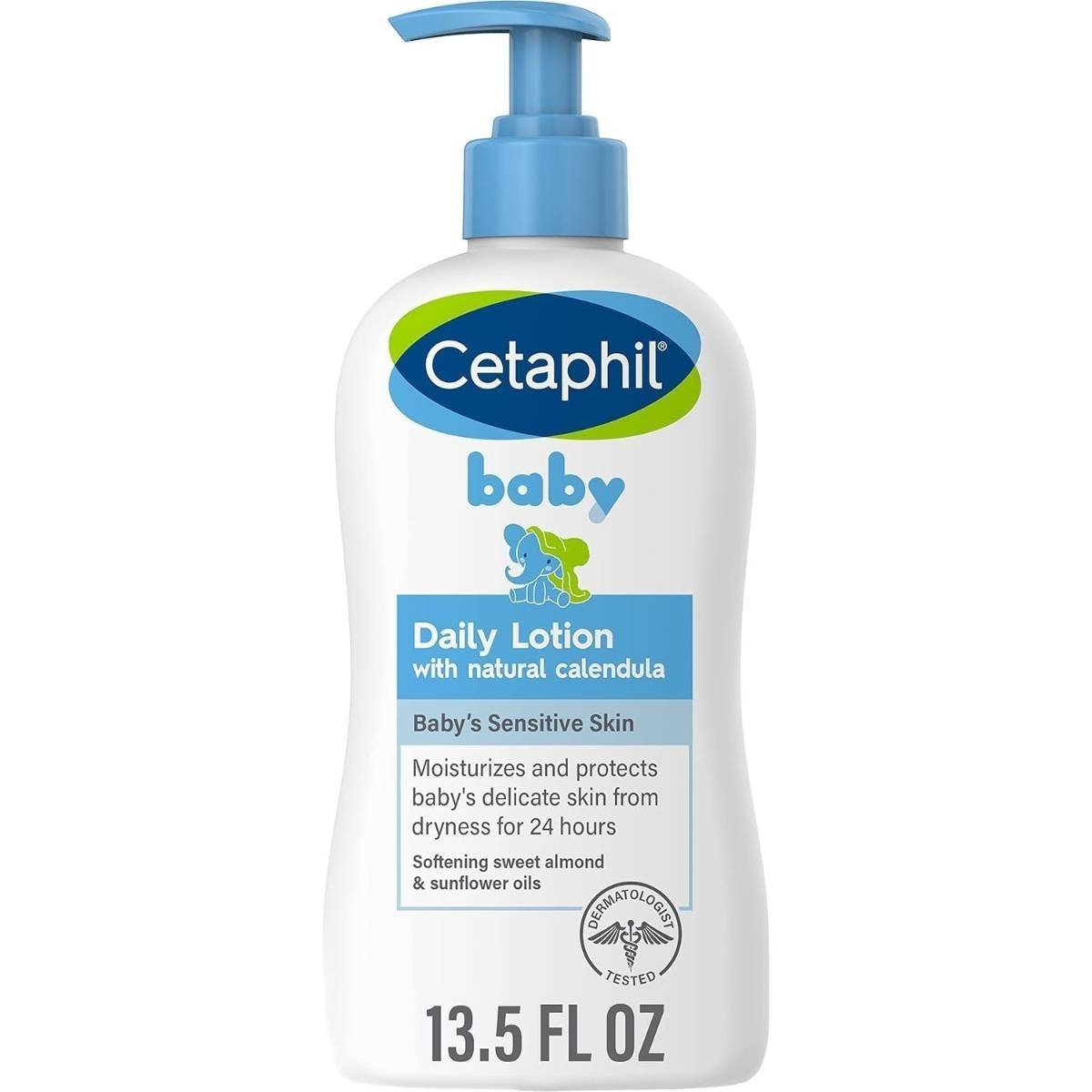 uk61m97KxrZYL-1-1.jpg Cetaphil Baby Daily Moisturizing Lotion 400ml with Organic Calendula for Face & Body, Moisturizer for Kids - Fast UK Delivery - Image 1