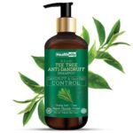 Healthally Khadi Tea Tree Shampoo|Dandruff & Hair Fall Control Ayurvedic Shampoo For Men Woman|Reduce Hair Breakage|Sulfate & Paraben Free Shampoo - 300 ml - Fast UK Delivery
