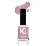 KINDED Nail Paint Long Lasting Lacquer Quick Drying Nail Polish Enamel for Girls Women With One Coat Single Stroke Application (9 ml, Shimmery Finish, Shade 14 Glittery Rose Gold) - Fast UK Delivery