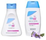 Sebamed Combo of Baby Shampoo 150ml with Baby Wash 200ml Natural moisturisers No tears formula For delicate scalp - Fast UK Delivery