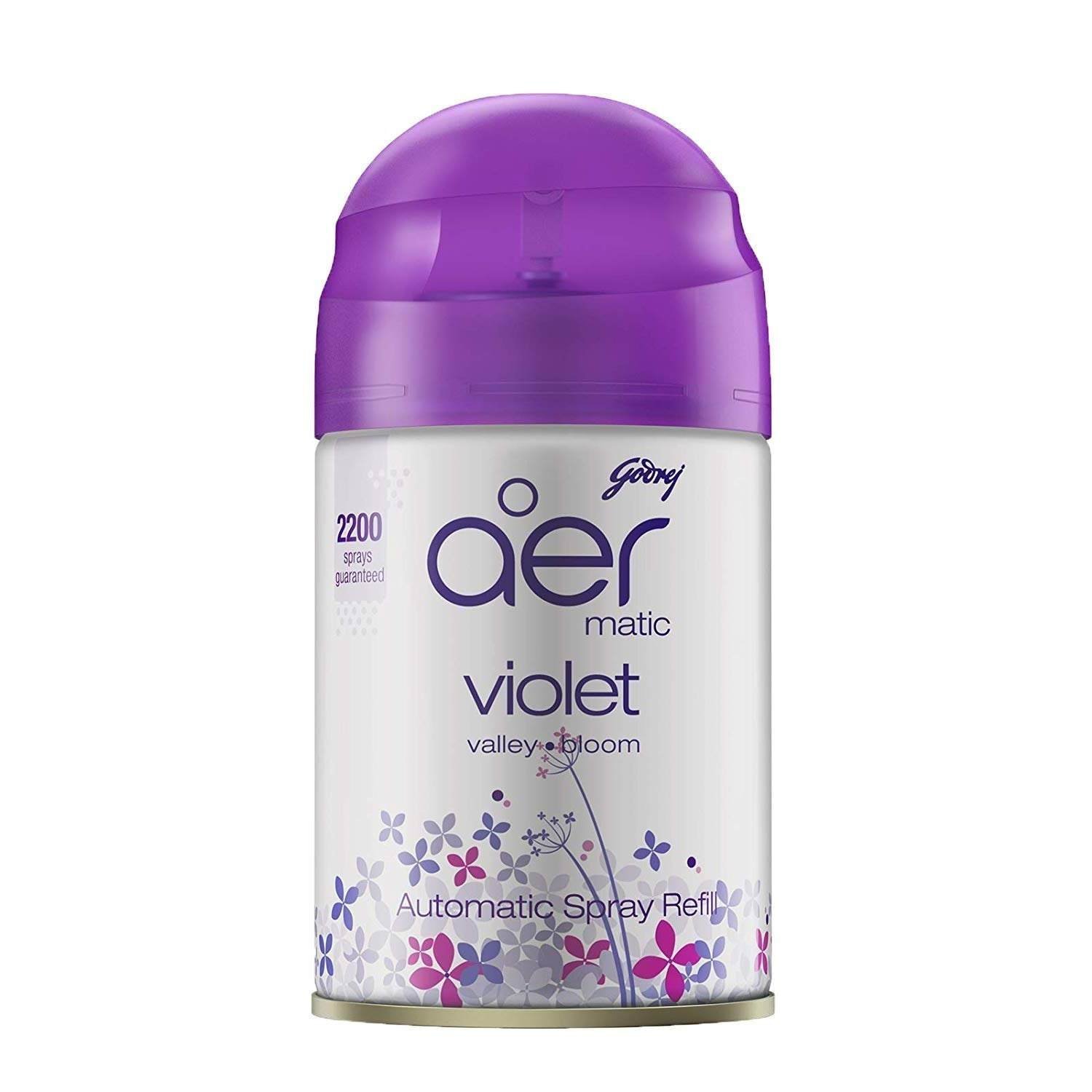 uk61mlqNlEjTL-1-1.jpg Godrej aer Matic Refill - Automatic Room Fresheners | Violet Valley Bloom | 2200 Sprays Guaranteed | Lasts up to 60 days (225ml) - Fast UK Delivery - Image 1