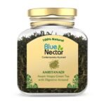 Blue Nectar Aniseed Green Tea Leaves | Supports Digestion | Reusable Glass Jar | Natural Green Tea Loose (50 gm + 15 gm Free) - Fast UK Delivery