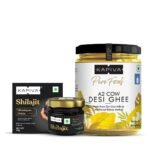 Kapiva Himalayan Shilajit 20g And Kapiva A2 Desi Ghee 500g - Fast UK Delivery