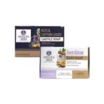 Ayouthveda Herbal Soap Combo (2 Pack) | Nuts & Saffron Luxury Castile Soap & Indian Clay Soap | Nourishing & Hydrating | For Glowing, Rejuvenated & Healthy Skin | Handmade | Free from Harsh Chemicals - Fast UK Delivery