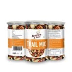 Berries And Nuts Super Trail Mix | Mixed Berries, Nuts and Seeds | 20 + Varities of Assorted Dry Fruit Mix with Berries, Nuts, Seeds & Fruits as Immunity Booster | 600 Grams | 3 Bottles of 200 Grams - Fast UK Delivery