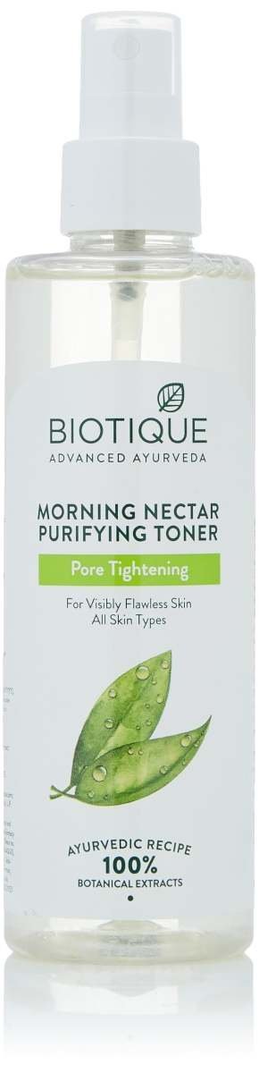 uk61nPpOLe93L-1-1.jpg Biotique Morning Nectra Pore Tightening Purifying Toner For Visibily Flawleass Skin All Skin Type 120 ml - Fast UK Delivery - Image 1