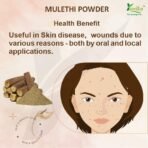 Yuvika Mulethi Powder - Multhi - Glycyrrhiza Glabra - Yashtimadhu - Jeshthamadha - Licorice Root 100 Grams - Fast UK Delivery - Image 6