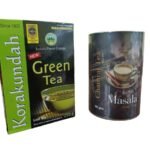 KORAKUNDAH Organic Green Tea 250 g | CHAMRAJ Masala Leaf Tea 100 g | Pack of 2 | Total 350g | India's Finest Chamraj Nilgiri Tea - Fast UK Delivery