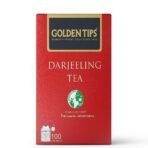 Golden Tips Pure Darjeeling Black Tea Bags (100 Bags, 200 Gram) - Fast UK Delivery