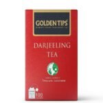 Golden Tips Pure Darjeeling Black Tea Bags (100 Bags, 200 Gram) - Fast UK Delivery