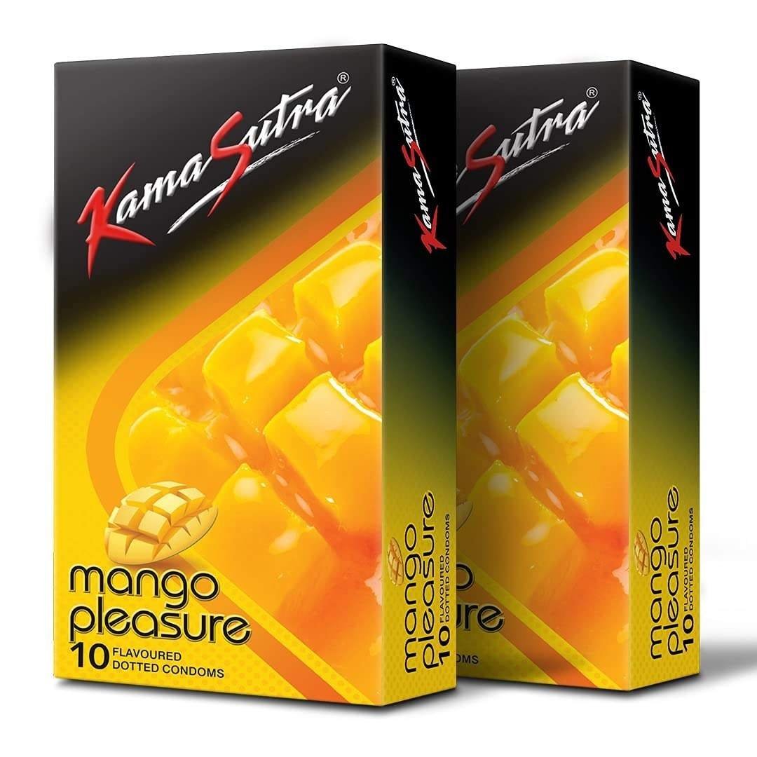 uk61nm2cGCUvL-1-1.jpg KamaSutra Mango Flavored Condoms for Men 20 Count - Fast UK Delivery - Image 1