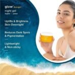 Aqualogica Glow+ Mousse Vitamin C Night Gel with Papaya for Pigmentation & Dark Spots for Men & Women - for Oily, Dry & Glowing Skin -50g - Fast UK Delivery - Image 4