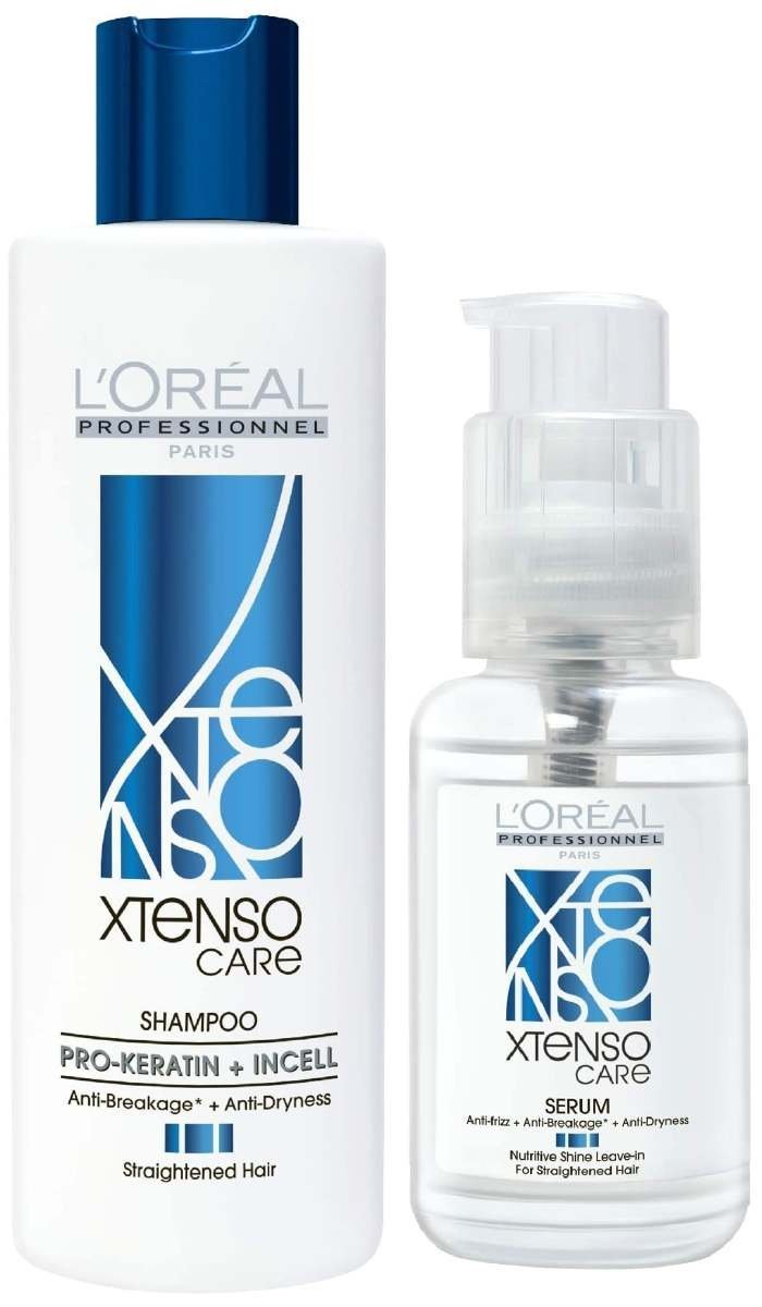 uk61oJvkek7IL-1-1.jpg L'OREAL PROFESSIONNEL PARIS Xtenso Care Serum 50Ml, For Straightened Hair & Xtenso Care Shampoo 250Ml For Straightened Hair - Fast UK Delivery - Image 1