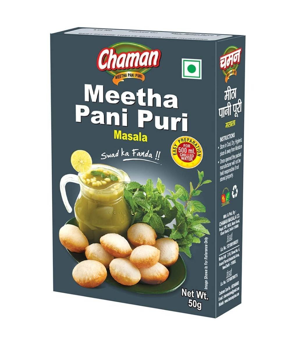 uk61ofBheIxwS-1.jpg Chaman Meetha Pani Puri Masala 50G - Fast UK Delivery - Image 1