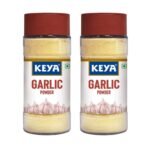 Keya Garlic Powder | 100% Pure Lehsun Powder | Ready to use | Sourced From Whole | Zero added Colours, Fillers, Additives & Preservatives | 55 gm | Pack of 2 - Fast UK Delivery