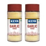 Keya Garlic Powder | 100% Pure Lehsun Powder | Ready to use | Sourced From Whole | Zero added Colours, Fillers, Additives & Preservatives | 55 gm | Pack of 2 - Fast UK Delivery
