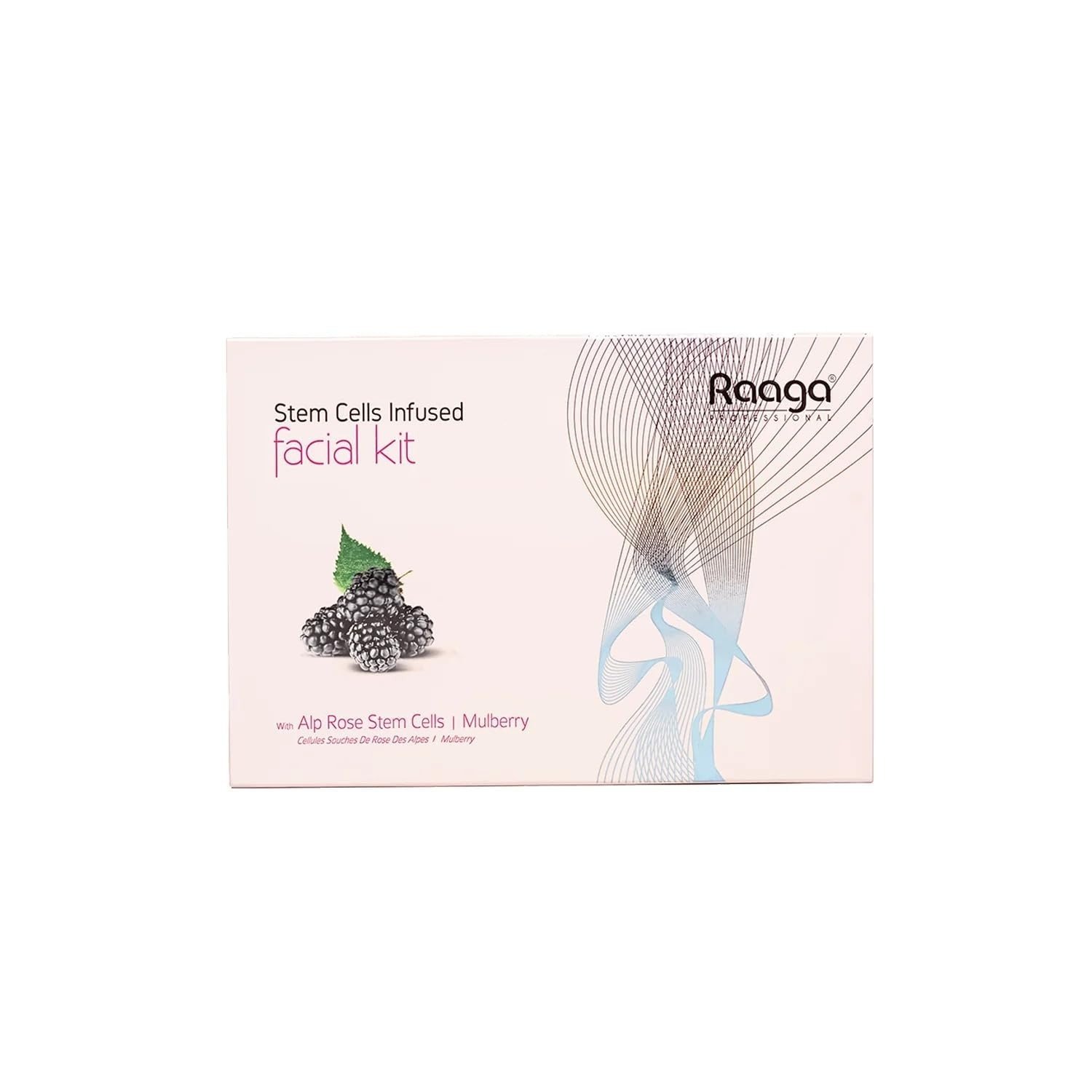 uk61p1NzAZPuL-1-1.jpg Raaga Professional Stem Cells Infused Fairness 6 Step Facial Kit | Brightening Power of Mulberry and Alp Rose Stem Cells | Reduces Dark Spots | All Skin Types (61 gm) - Fast UK Delivery - Image 1