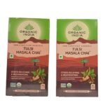 Organic India Tulsi Masala Chai, 25 Infusion Bags (Pack of 2) - Fast UK Delivery