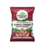 ORGANIC INDIA Rich in Protein and Dietary Fiber, Delicious in Taste, Hygienically Packed Kabuli Chana(White Chickpea)1Kg - Fast UK Delivery