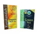 KORAKUNDAH Organic Black Tea 250 g|KORAKUNDAH Organic Green Tea (Jasmine) 250 g |Pack of 2|Total 500 g|India's Finest Chamraj Nilgiri Tea - Fast UK Delivery