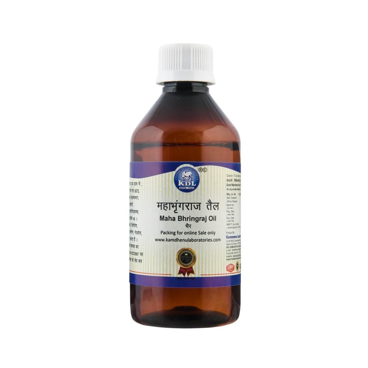 uk61pY8TqylXL-1.jpg Kamdhenu Laboratories Mahabhringraj oil 200 ml | Hair oil| For men and women| Mahabhringraj oil for hair nourishment and strength - Fast UK Delivery - Image 1