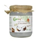 Nutriorg Cold Pressed Extra Virgin Coconut Oil 500 ml | 100% Pure & Organic | For Cooking, Skin & Hair | Rich Tropical Aroma | Multi-Purpose Use | Non-GMO - Fast UK Delivery