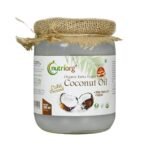 Nutriorg Cold Pressed Extra Virgin Coconut Oil 500 ml | 100% Pure & Organic | For Cooking, Skin & Hair | Rich Tropical Aroma | Multi-Purpose Use | Non-GMO - Fast UK Delivery